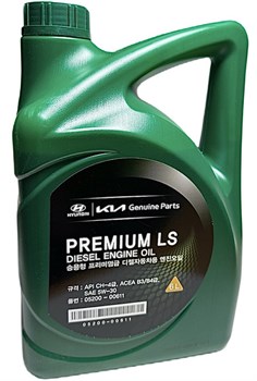 Масло моторное HYUNDAI Premium Diesel LS 5W30 (полусинтетика, 6л) 0520000611