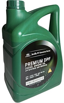 Масло моторное HYUNDAI Premium Diesel DPF 5W30 (синтетика, 6л) 0520000620