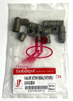 8973286470 Колпачки маслосъемные, NMR85/NLR85/4JJ1, сальники клапана, впуск/выпуск. Упаковка 16 шт. YAMASIDA
