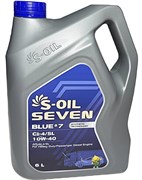 Масло моторное S-OIL 7 BLUE#7 CI-4/SL 10W40 (полусинтетика, 6л) E107876