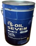 Масло моторное S-OIL 7 BLUE#7 CI-4/SL 10W40 (полусинтетика, 20л) E107880