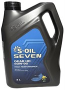 E107804 Масло трансмиссионное HD GL-5 80w-90 4л S-OIL 7 GEAR
