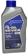 E107881 Масло моторное S-OIL 7 BLUE#7 CI-4/SL 10W40 (полусинтетика, 1л)