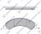 Колодки тормозные NMR85 Hino 300 HINO 0446537090 SP1667 дисковые SANGSIN (HI-Q)