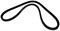 8971801991 AVX13*1075 Ремень генератора 4HK1 NQR75 DRIVE BELT