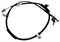 599204F210 CA1208 Трос стояночного тормоза Porter 2 задний левый LH VALEO